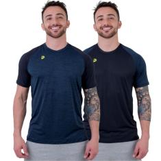 Kit 2 Camisetas Térmicas Punnto Manga Longa Poliamida Masculina