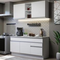 Imagem de Cozinha Compacta 150001 Com Armário E Balcão Branco Branco