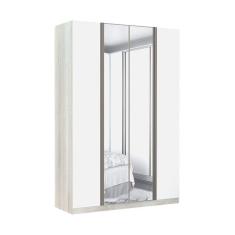 Imagem de Guarda-roupa 4 Portas 160 Cm Legno Crema Com Branco Mat