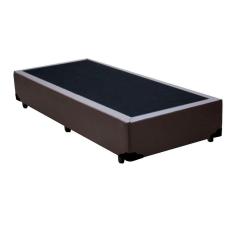 Imagem de Cama Box Solteiro 88 Marrom Sintetico - Santo Box