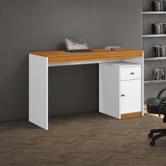 Imagem de Escrivaninha 1 Porta 1 Gaveta - Sevilha-Branco - Mavau Móveis