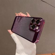 Imagem de Capa de telefone com dissipação de calor revestida para iPhone 15 14 13 12 11Pro Max 15Plus Malha de proteção de lente respirável resfriamento rígido, PD0413T5, para iPhone 13