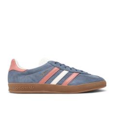 Imagem de adidas Tênis masculino Gazelle, Blue Blink/Wonder Clay/Sand Strata, 39