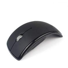 Imagem de Mouse sem fio fino e dobrável com adaptador wireless