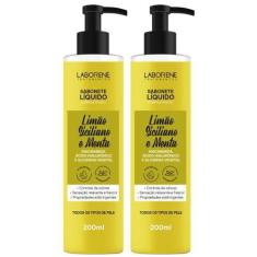 Imagem de 02 Sabonete Líquido Limão Siciliano e Menta Laborene 200ml