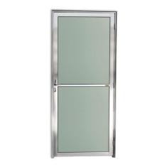 Imagem de Porta de Alumínio e Vidro 210x80cm Anodizado Brilhante Super Brimak