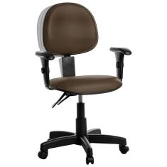 Imagem de Cadeira Ergonômica Executiva Com Braço Marrom RV