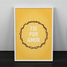 Imagem de Quadro Decorativo Foi por amor