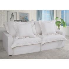 Imagem de Sofá Cama Niágara 4 Lugares Retrátil e Reclinável 200cm Boucle com Molas Off