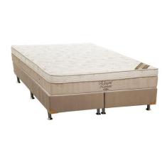 Imagem de Cama Box King: Colchão Molas Ortobom Nanolastic Elegant + Base Crc Sue