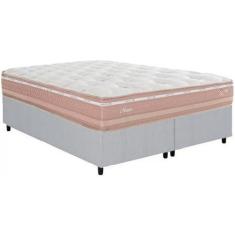 Imagem de Cama Box Casal Bipartida + Colchão Herval Nesser Molas Maxspring 138X1