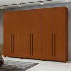 Imagem de Guarda-roupa 6 Portas 4 Gavetas Bertha com Pés Frassino