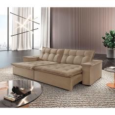 Imagem de Sofá Estilo Linho 02 Módulos De 120m B25cm Meu Sofá Online A226 Linho Bege