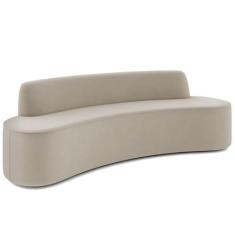 Imagem de Sofá 5 Lugares Sala de Estar Cancún D02 Veludo Champagne 300 cm C-68 -