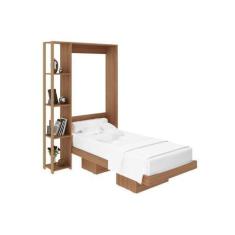 Imagem de Cama Solteiro Multifuncional Articulada Dobrável CM8013 Amêndoa - Tecn