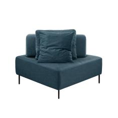 Imagem de Sofá 1 Lugar Modular Canto Da Vinci Poliéster Azul