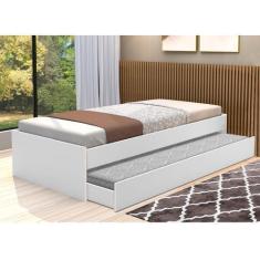 Imagem de Cama Turca Oriental Solteiro Cama Auxiliar Branco Esquilo Móveis