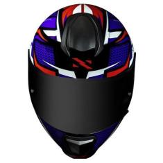 Imagem de Capacete Masculino Norisk Razor Sharp Azul Moto Fechado, 56