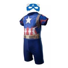 Imagem de Fantasia Capitão América Infantil com Máscara de E V A - SGB Modas e V