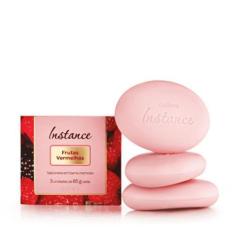 Imagem de Kit Sabonete Em Barra Eudora Instance Frutas Vermelhas 3 Unidades 85G