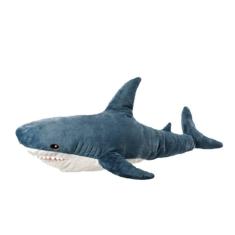 Imagem de Brinquedo de pelúcia Stuffed Animal Shark de 45 cm, pelúcia curta supermacia