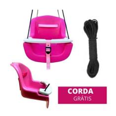 Imagem de Balanço Infantil Menina Bebê Rosa Brinquedo - Cia Do Pula Pula