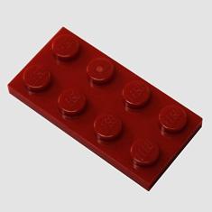 Imagem de LEGO Partes e Peças: Dark Red 2x4 Plate x20