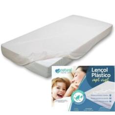 Imagem de Lençol Plástico Impermeável C/ Elástico Vapt Vupt - Solteiro - Natural