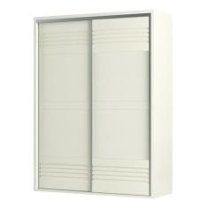 Imagem de Guarda Roupa Solteiro 179cm 2 Portas De Correr 100% Mdf Tw601 Off Whit