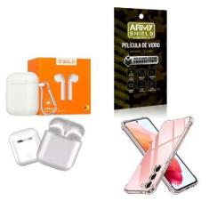 Imagem de Kit Fone Sem fio + Capinha Samsung S23 Plus + Película 3D - AGold