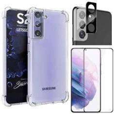 Imagem de Capinha + Película 3D + Película de Câmera Samsung S21 Plus - Armyshie