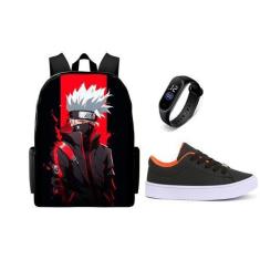 Imagem de Conjunto Infantil Escolar Lançamento Mochila Mais Tenis E Relogio Top