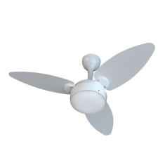 Imagem de Ventilador Teto Bivolt Elluz Inverter Ventisol  Branco Cinza