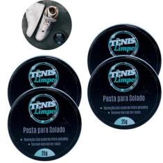 Imagem de Kit 4 Pastas P/ Limpar Solado Sola Tênis Sapato Tira Manchas - Tênis L