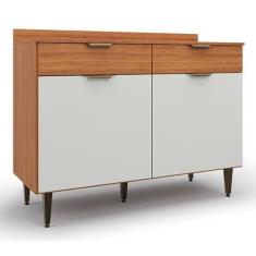 Imagem de Armário para Cozinha 2 Portas 2 Gavetas Vittoria Freijó/Off-White