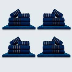 Imagem de Jogo De Toalhas 20 Pçs Coleção Dubai 100% Algodão Azul