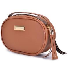 Imagem de Bolsa Feminina Oval Pequena Transversal De Mão Tiracolo - TREND BAGS, 