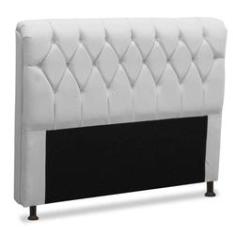 Imagem de Cabeceira Estofada Decorativa Sirius 195 Para Cama King Couro Artificial  Aradecor