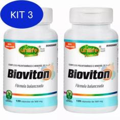 Imagem de Kit 3 Multivitamínico Bioviton - 120 Cápsulas - Unilife