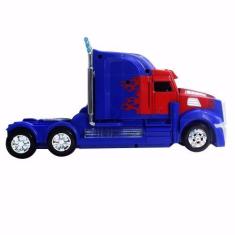 Imagem de Caminhão Transformers Optimus Prime Pilha Vira Robô Som Luz - Robot