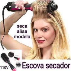 Imagem de Escova Secadora Chapinha Prancha Alisadora 1200w Cabelo Liso NV - MKB