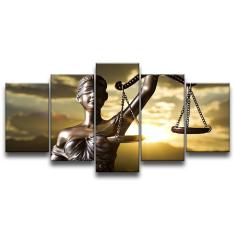 Imagem de Quadro Decorativo 129x63 Sala Quarto Advocacia Themis