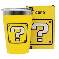 Imagem de Copo Viagem Snap Cubo Interrogação Super Mario Bros 300ml
