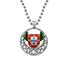 Imagem de Beauty Gift Colar com símbolo nacional de Portugal com pingente retrô e estrelas da lua