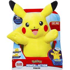 Imagem de Pokemon - Pelúcia Pikachu com Luz e Som 30cm - Sunny