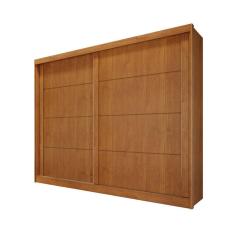 Imagem de Guarda-roupa solteiro portas de correr 4 gavetas - Viena-Nature - Bianchi Móveis