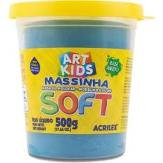 Imagem de Massinha De Modelar Soft 500G Azul Acrilex
