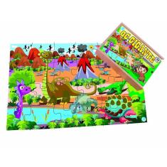 Imagem de Quebra-Cabeça Infantil Gigante Dinossauros - 60 peças