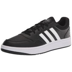 Imagem de adidas Tênis de basquete feminino Hoops 3.0 Low, Preto/branco/cinza, 41