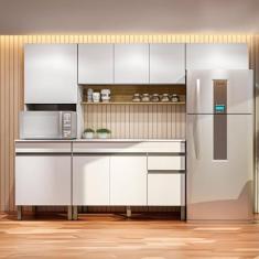 Imagem de Armários para Cozinha com Balcão com Tampo Line Freijó